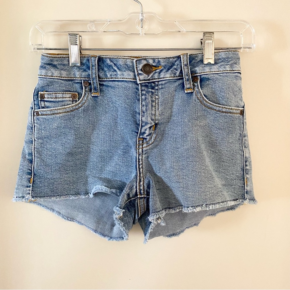 Aritzia Sunday Best Denim Cut Off Shorts